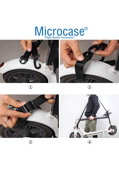 Microcase Ayarlanabilir Scooter Taşıma Askılığı Al5532 Siyah