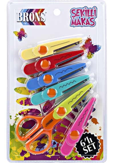 Brons Şekilli Makas 6 Lı Set Br-708