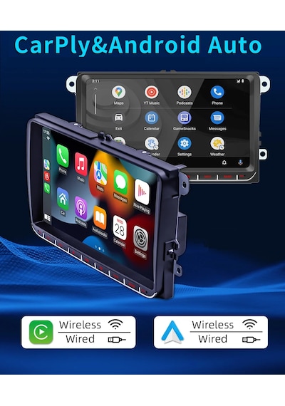 Volkswagen Android Multimedya 4gb-64gb 9 İnc Hd Ips Carplay Skoda