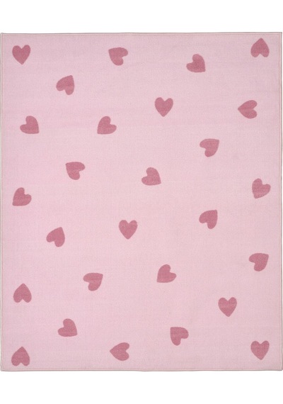 Çocuk Halısı, Pembe, 133x160 Cm Açık Bej