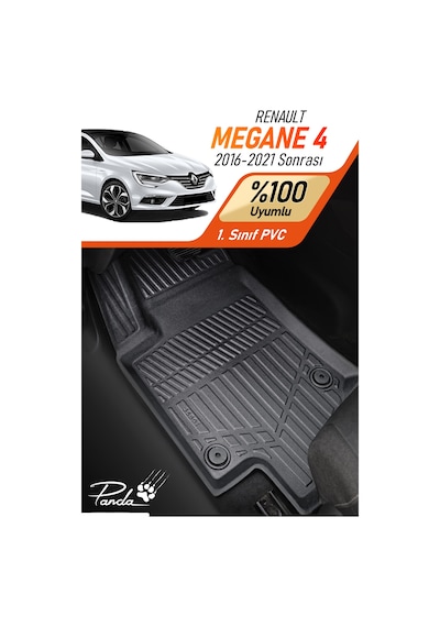 Siyah Renault Megane 4 2016 - 2021 Arası 4d Havuzlu Paspas Takımı