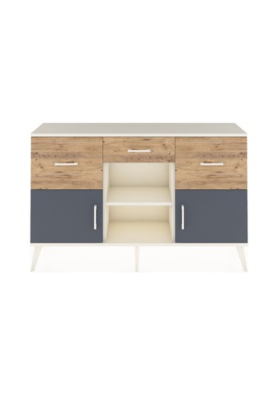 Arges Konsol Tek Raflı 3 Çekmeceli 3 Kapaklı 132x30x83 Aytaşı-antrasit/çam Antrasit/çam Arges Konsol Tek Raflı 3 Çekmeceli 3 Kapaklı 132x30x83 Aytaşı-antrasit/çam Antrasit/çam