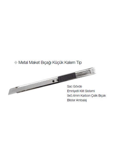 Metal Maket Bıçağı Küçük Kalem Tip