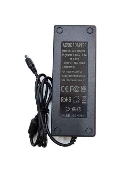 56v 2a Adaptör 5.5 2.5 Mm Standart Uçlu Adaptör Ac-dc 56v 2a Adaptör