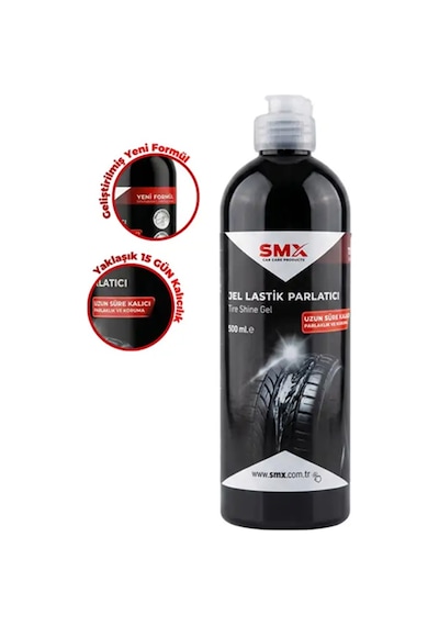 Ultra Silikon Jel Lastik Parlatıcı 500 Ml Suya Dayanıklı Ve Uzun Süre Kalıcı
