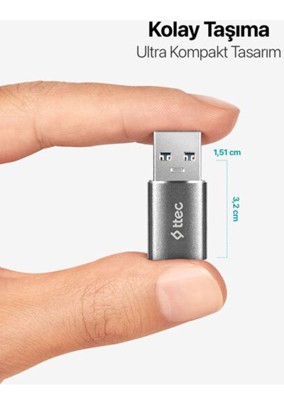 Usb-a 3.0 Type-c Otg Dönüştürücü Adaptör