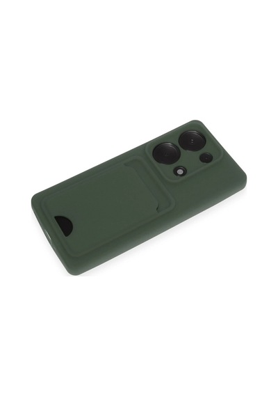 Newface - 476 - Xiaomi Redmi Note 13 Pro 4g Kılıf Kelvin Kartvizitli Silikon - - Csmo-tex - Koyu Yeşil