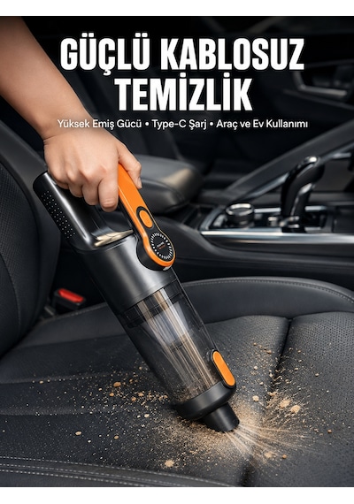 Kompakt Kablosuz Süpürge Güçlü Çekiş Ve Düşük Ses Seviyesi 3855796 02661445