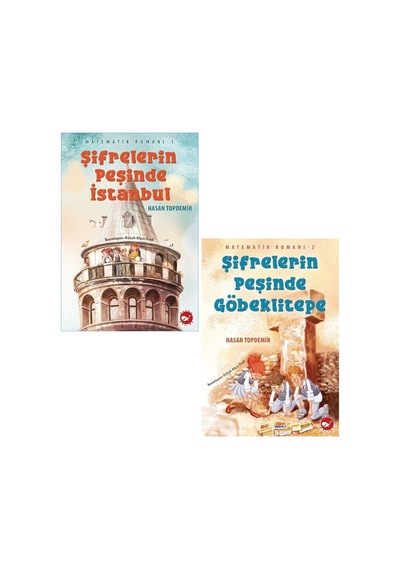 Matematik Romanı Serisi 2 Kitap Set - Şifrelerin Peşinde Istanbul + Şifrelerin Peşinde Göbeklitepe