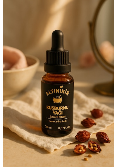 Kuşburnu Çekirdeği Yağı Soğuk Sıkım 20ml 20 ML