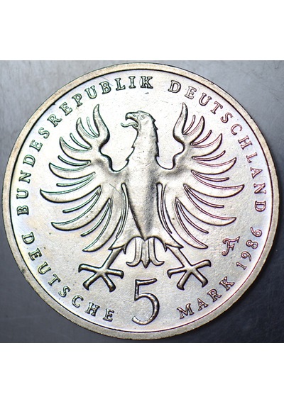 Almanya 5 Mark 1986 Hatıra-büyük Frederik'in Ölümünün 200. Yılı Çil -