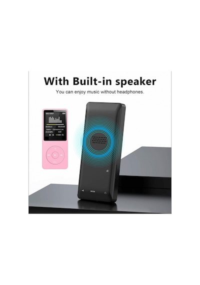 1049mp 8gb Hafıza Kartı  Ekranlı Mp3 Çalar Dahili Hoparlör Fm Radyo Bluetooth Müzik Çalar