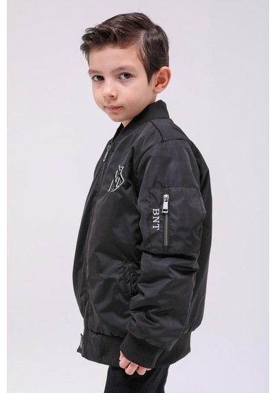 Benitto Kids Erkek Çocuk Mevsimlik Yağmurluk Ceket 51294 Siyah