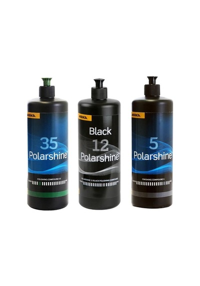 Mirka 35 Kalın Pasta 12 Siyah İnce 5 Hare  Set 1 Lt