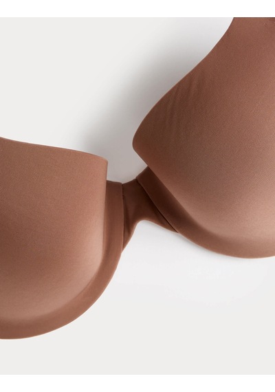 Marks & Spencer Body Invisibles Demi Cup Sütyen T33002495 Kahverengi