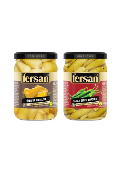 Fersan Biberiye Ve Yakan Biber Turşusu 370 Cc 2 Li Set