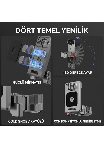 Djı Osmo Pocket 3/4 İle Uyumlu Manyetik Genişletme Çerçevesi Exp