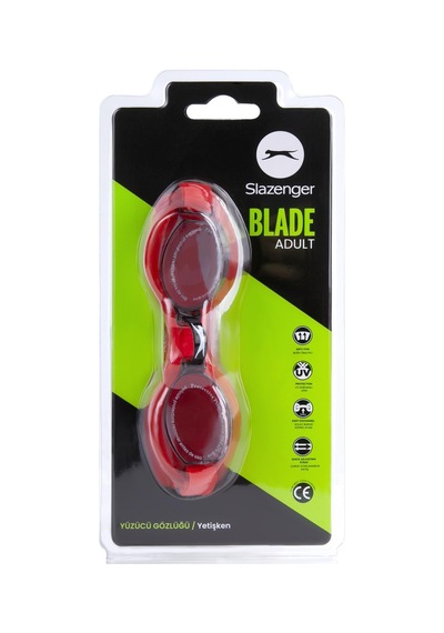 Slazenger Yetişkin Yüzücü Gözlüğü Blade 2321 Smoke Red Red Kırmızı