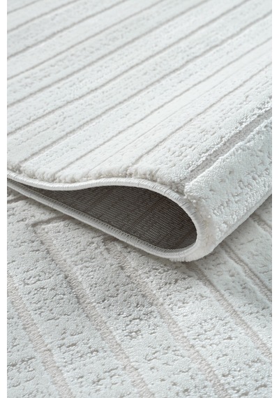 Mariesse Home Zen Koleksiyonu Bambu Dokulu Modern Sık Dokuma Halı - Salon Oturma Odası Halısı Krem