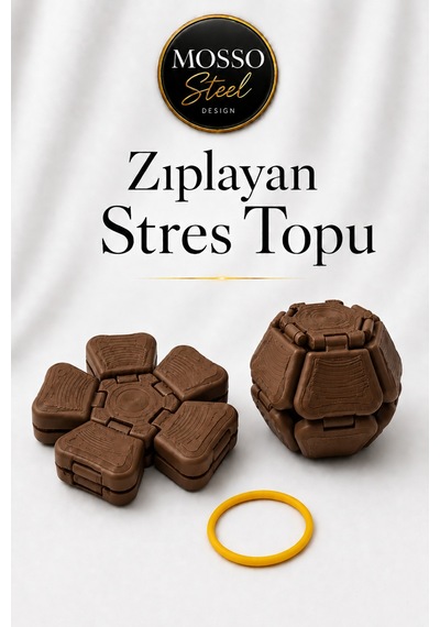 Zıplayan Stres Topu Clicker Stres Topu Lastik Mekanizmalı 3d Baskı Mekanik Fidget Oyuncak Ms-4