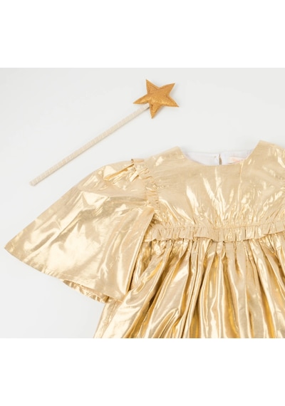 Meri Meri - Gold Angel Dress Age 5-6 - Altın Melek Elbise 5-6 Yaş 0 - 99