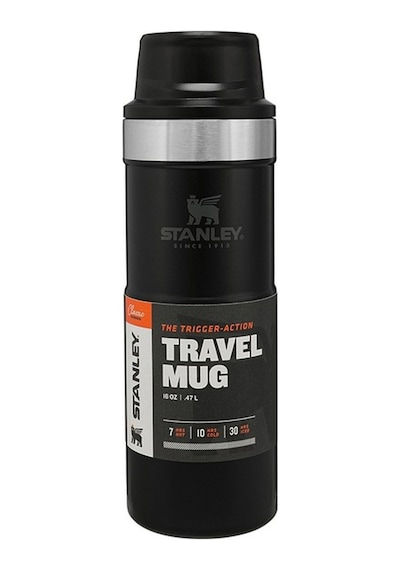 Stanley-Classic Trigger-Action Travel Mug 0.47L Siyah 464680344 0.47 Lt