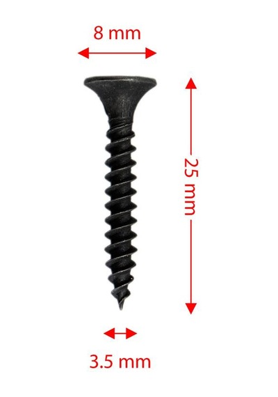 Rox 0342 Ahşap Şerit Vidası 3.5x25 Mm 1000 Adet Vida 3.5 x 25 MM