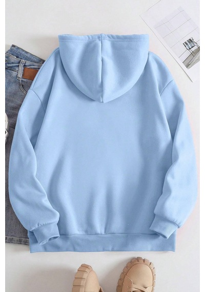 Nope Baskılı Sweatshirt Bebemavi Bebek Mavisi