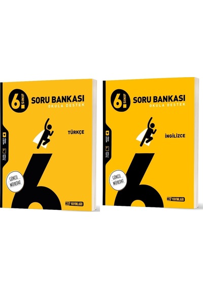 Hız 2026 6. Sınıf Türkçe + İngilizce Soru Bankası Seti 2 Kitap