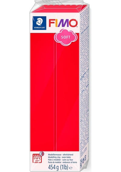 Staedtler Fimo Soft Polimer Kil 454 Gr. 24 Indian Red