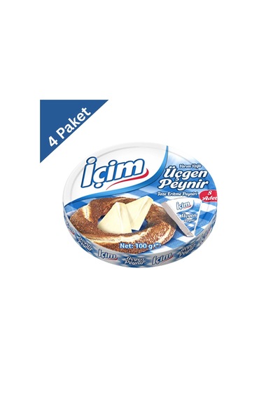 İçim Yarım Yağlı Üçgen Peynir 100 G X 4 Adet - Hafif Ve Dengeli Atıştırmalık