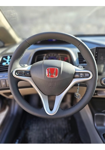 Honda Civic Fd6 Araca Özel Direksiyon Kılıfı Açıklamayı Okuyunuz Siyah