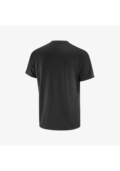 Salomon Sense Aero Gfx Erkek Koşu Tişört Deep Black Lc2699800 Siyah