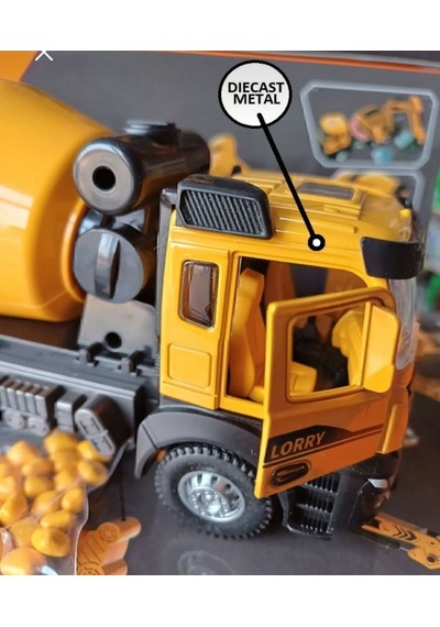 Metal Ön Beton Mikseri Harç Kamyonu Kırılmaz Koleksiyon Model İş