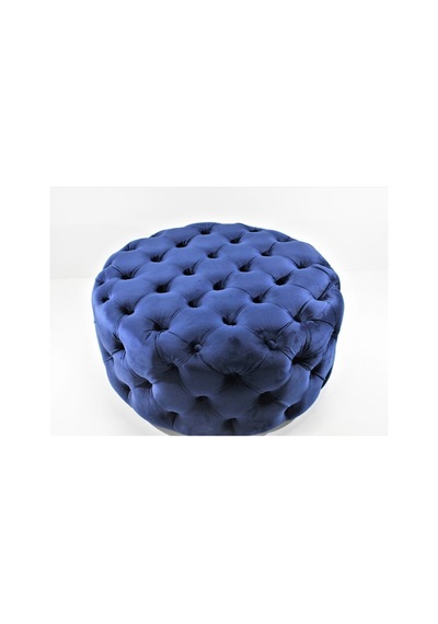 Yuvarlak Chester Model Kapitoneli Oval Orta Puf- Modern Puf