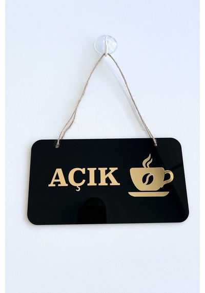 Cafeler Ve Kahve Dükkanları İçin Açık Kapalı Kapı Tabelası