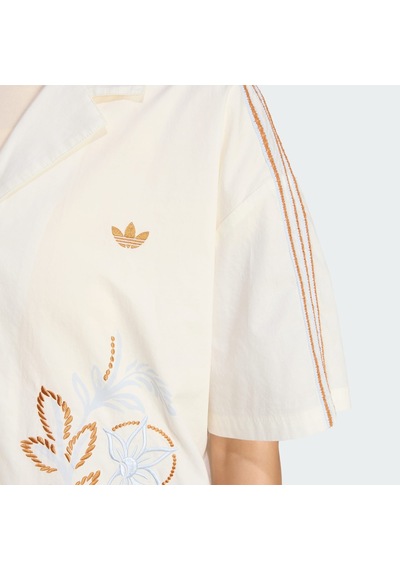 Adidas Ky3164 Resort Shırt Kadın Gömlek Bej