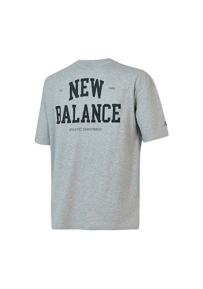 New Balance Nb Lifestyle Erkek T-shirt Mnt1602-ag Gri