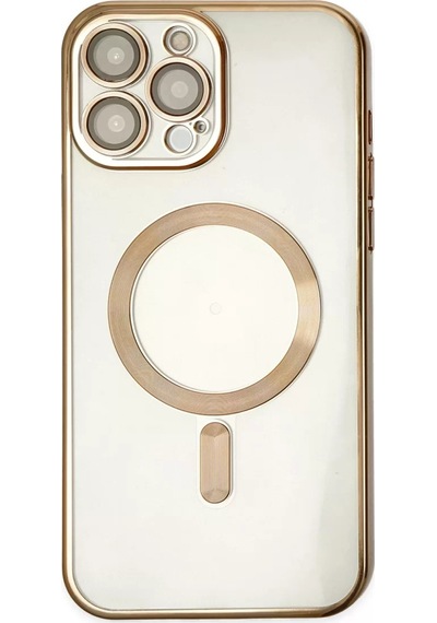 Newface Apple İphone 14 Pro Kılıf Kross Magneticsafe Kapak - Gold Altın