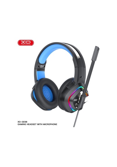 Ge08 Kulak Üstü Kablolu Rgb Işıklı Mikrofonlu Gaming Oyuncu Kulaklığı - 2 Metre - Hi-fis