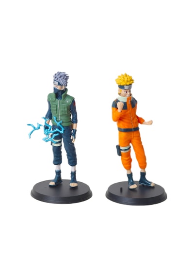 Naruto: Shippuden Naruto Uzumaki Kakashi Hatake Anime Manga Karakter Figür Seti 2 Kahraman Bir Arada Naruto - Bandai