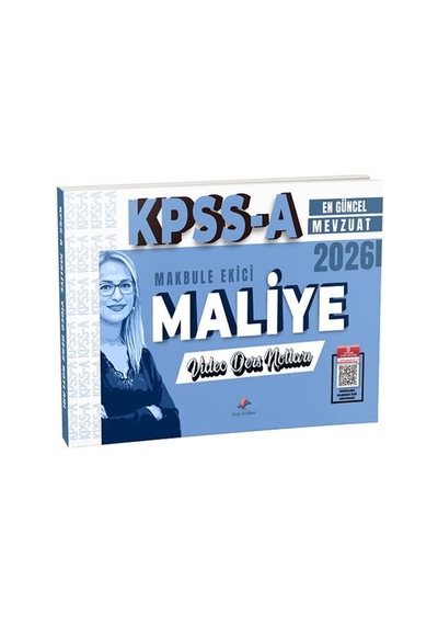 Dizgi Kitap 2026 Kpss A Grubu Maliye Video Ders Notları