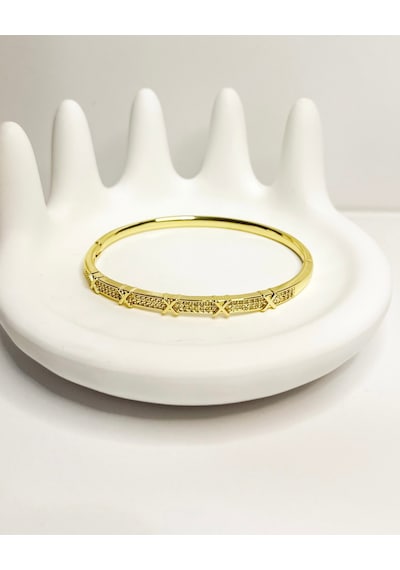 Gold Taşlı X Kelepçe Çok Renkli