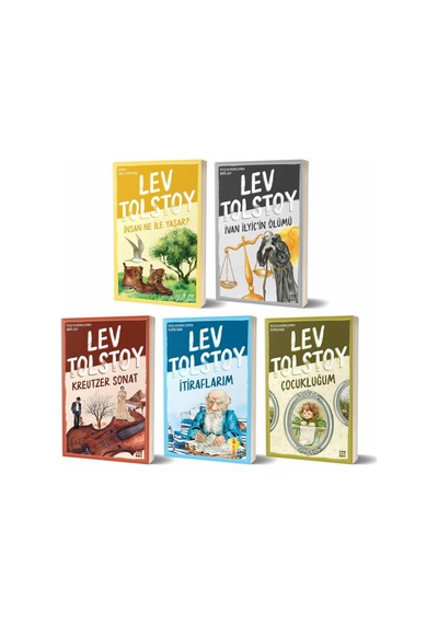 Lev Tolstoy Seti - 5 Kitap Takım - Lev Nikolayeviç Tolstoy - Dokuz Yayınları