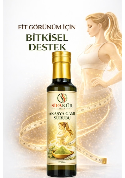Şifakür Akasya Gamı Şurubu 250 Ml L-carnitin & Matcha İçerikli Bitkisel Takviye