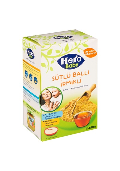 Hero Baby Ballı&irmikli Kaşık Mama 400 G Bebek Ek Gıdası Tarı