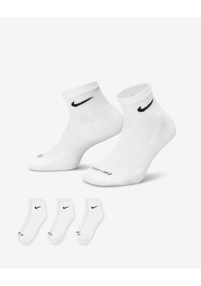 Nike Everyday Plus Destekli Antrenman Bilek Çorapları 3 Çift Beyaz Sx6890-100