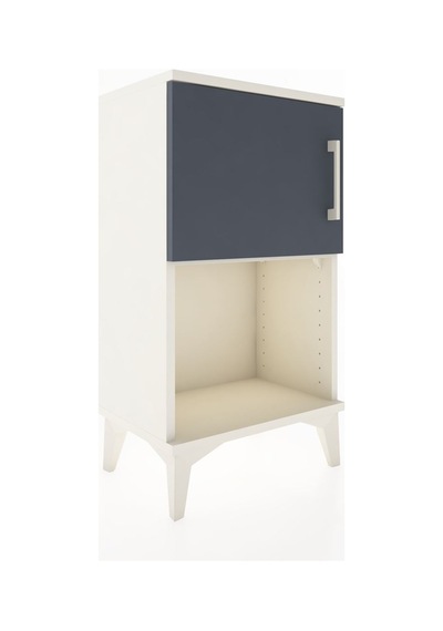 Arges Komodin 2 Raflı 2 Çekmeceli Tek Kapaklı 44x30x80 Aytaşı... Aytaşı