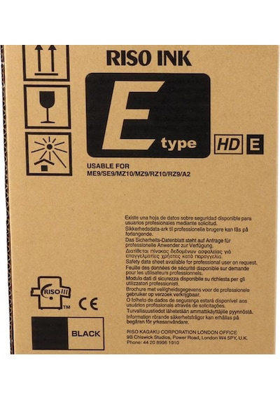 Riso S-8134- 6870 -7124 Rz 970-6870 Sf-9390 Orjinal Mürekkep E Type Hd Z Type