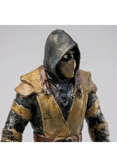 Mortal Kombat Koleksiyonluk Scorpion Figür Biblo Oyuncu Masası Aksesuarı Gaming Hediyelik 15cm